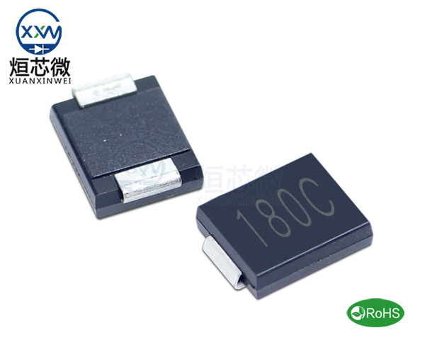 1.5SMC180CA參數(shù),TVS二極管1.5SMC180CA瞬態(tài)抑制二極管
